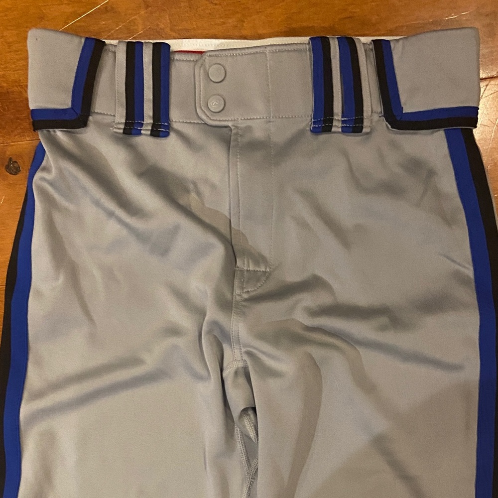 Rawlings Gray and Blue baseball Men's Pants